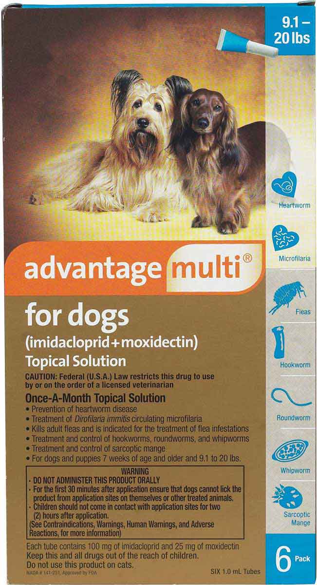 Advantage Multi Heartworms Fleas Worms Mange Free Shipping 