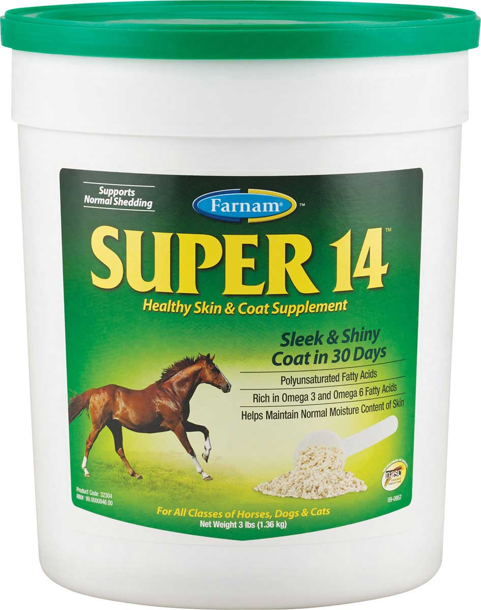 Super 14 Healthy Skin and Coat Supplement for Horses Farnam Skin Coat