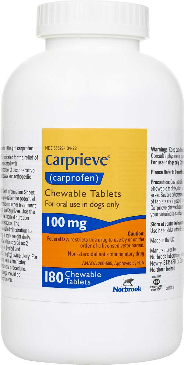 carprofen chewable tablets 100mg