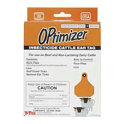 OPTIMIZER INSECTICIDE CATTLE EAR TAGS –