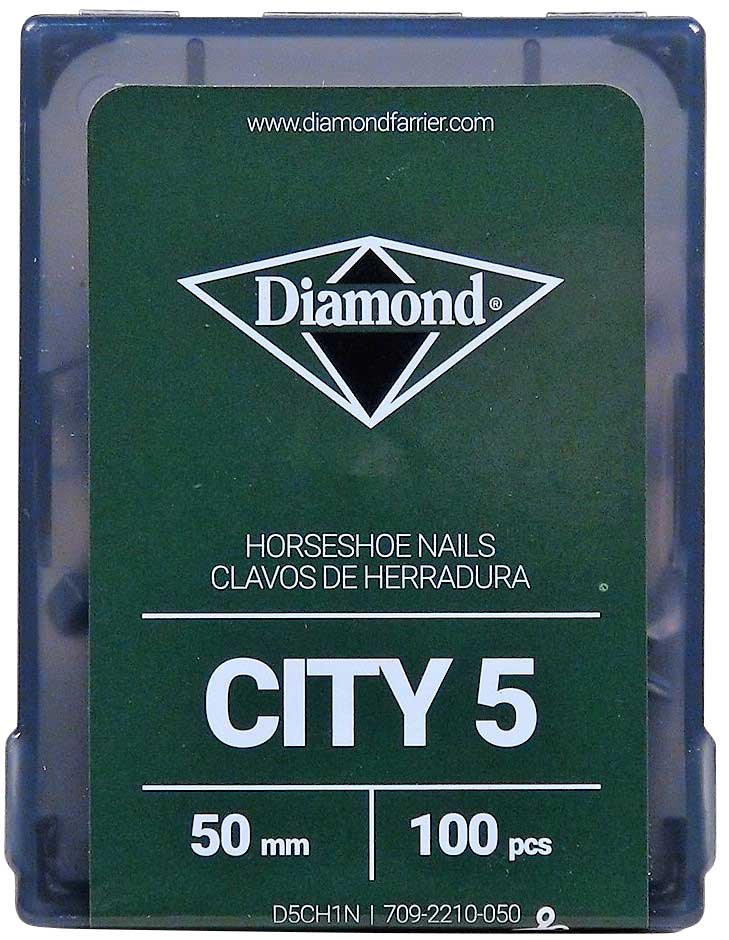 Diamond Farrier Horseshoe Nails, 6 City Head Nail, D6CH1N