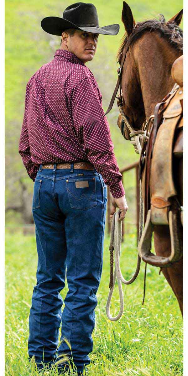 mens wrangler jeans cowboy cut