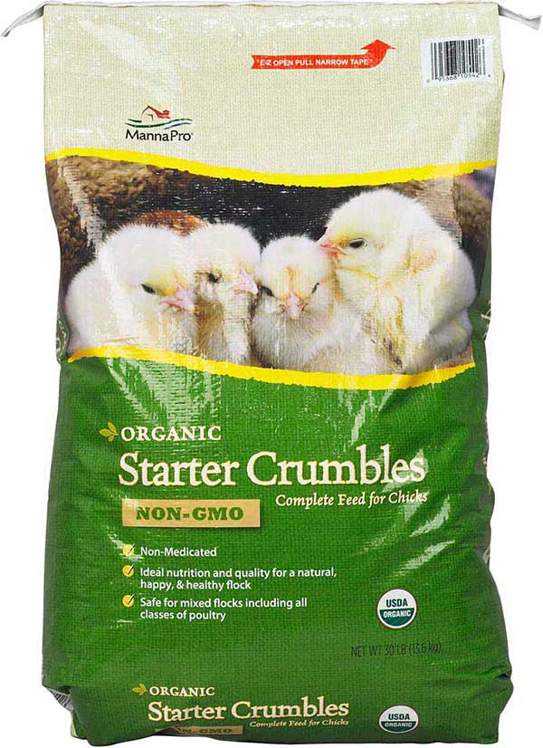 Organic Starter Crumbles Complete Feed for Chicks 30 lb - Item # 42007