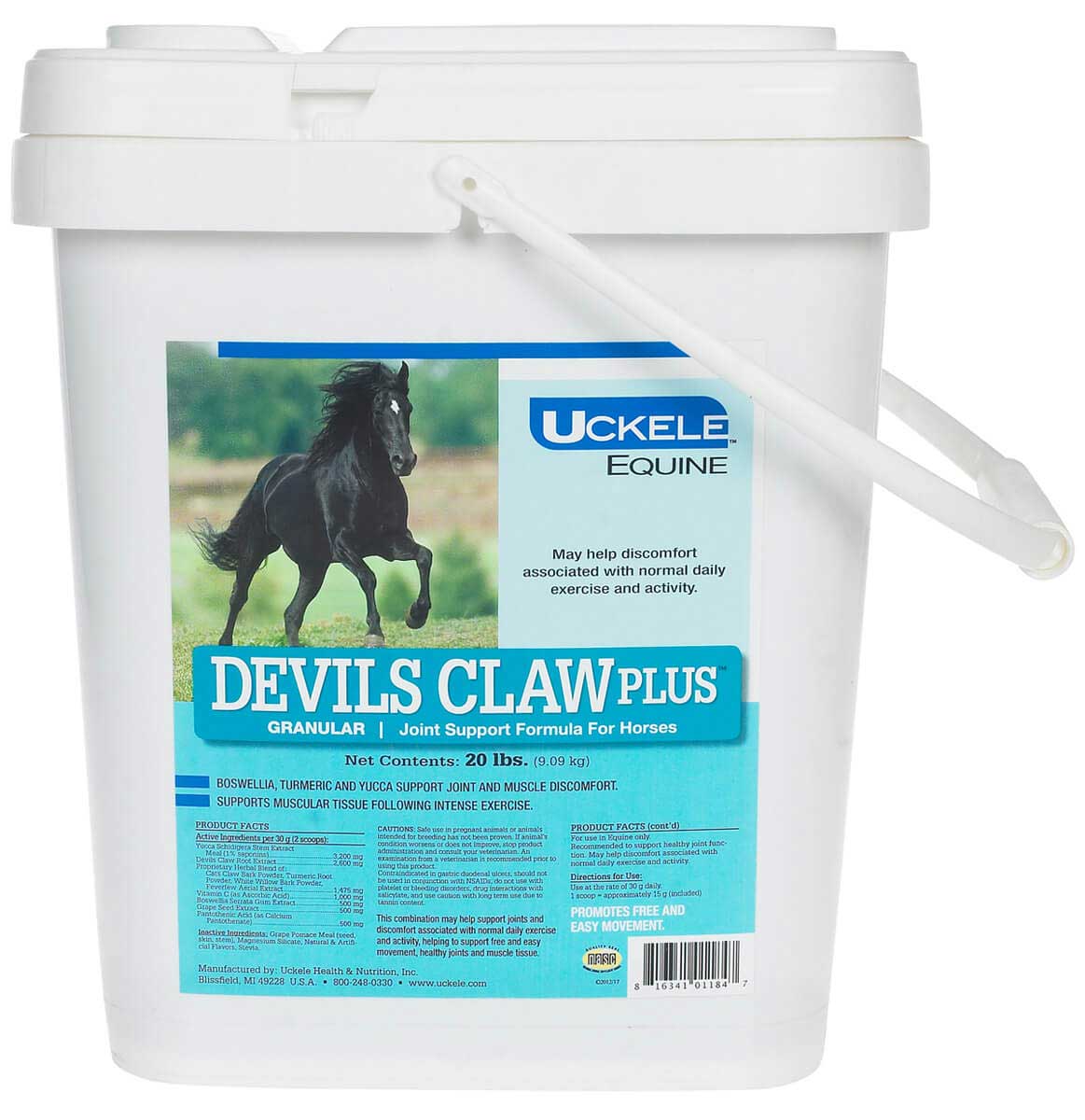Devils Claw Plus Joint Support Granular for Horses by Uckele Health & Nutrition, 20 lb (320-640 Days)
