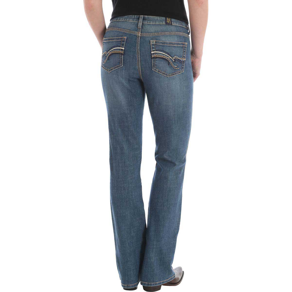 Aura Mid-Rise Instantly Slimming Womens Jeans Blue - Item # 46260