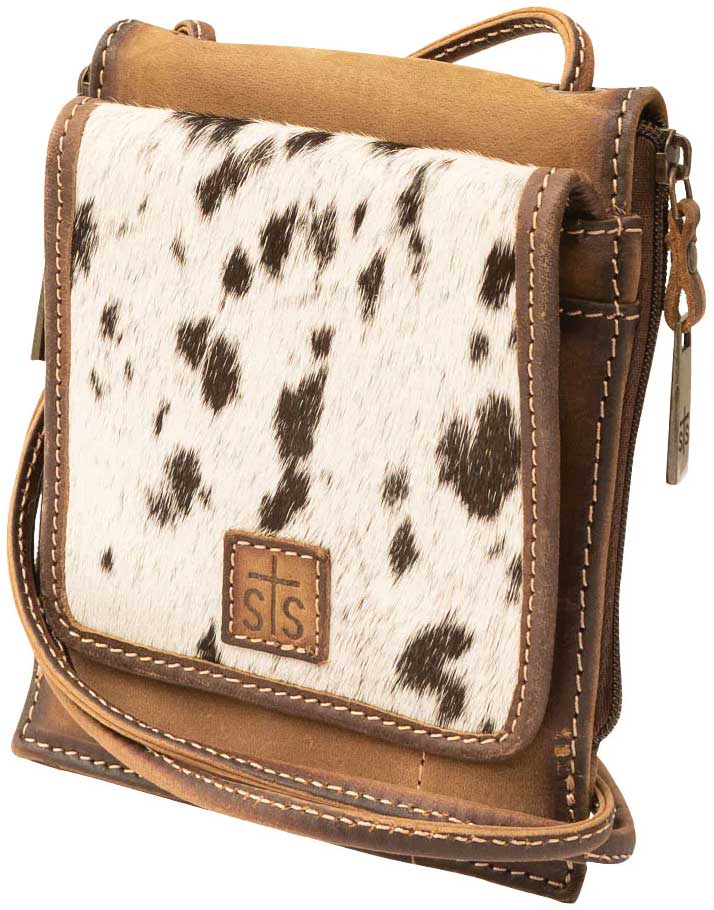 STS Leather Cowhide Crossbody Purse