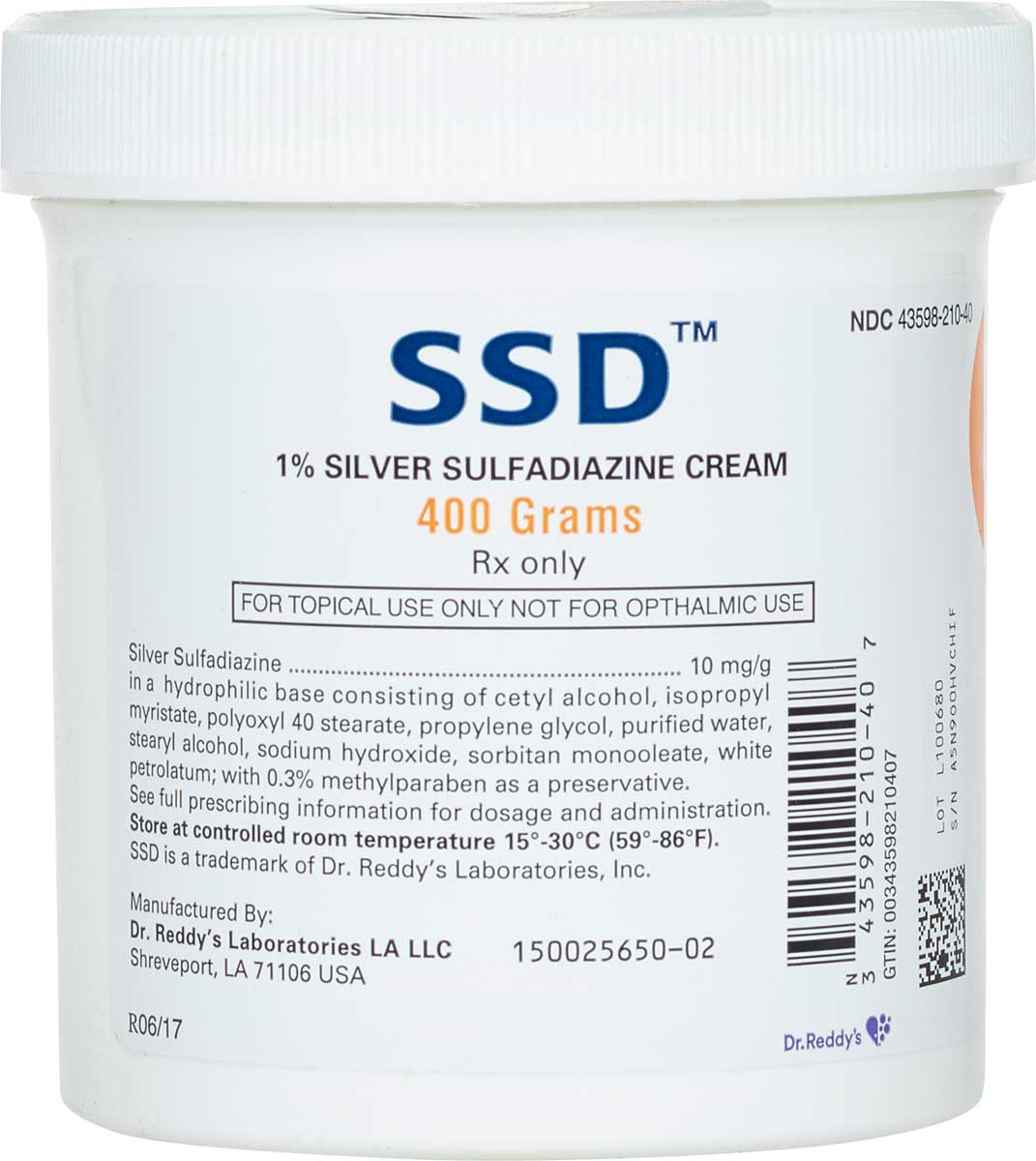 cost of silvadene cream