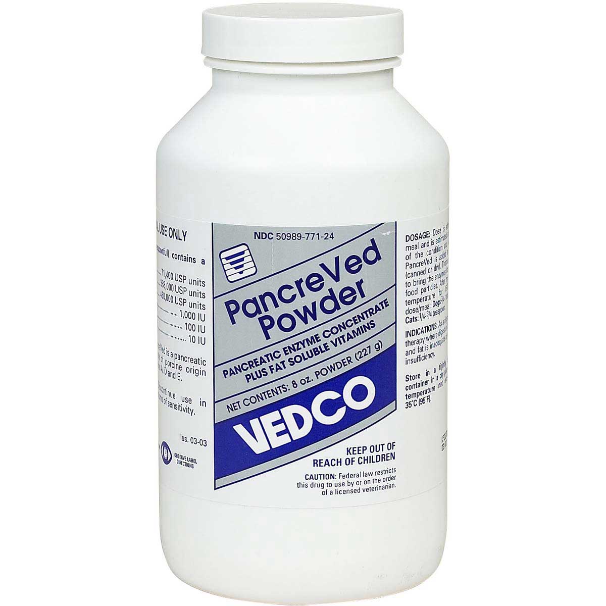 PancreVed Powder for Dogs Cats Vedco 